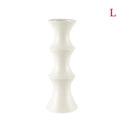 Helnys Retro Bamboo Ceramic Vase Home Decor Chinese Style Living Room Dried Flower