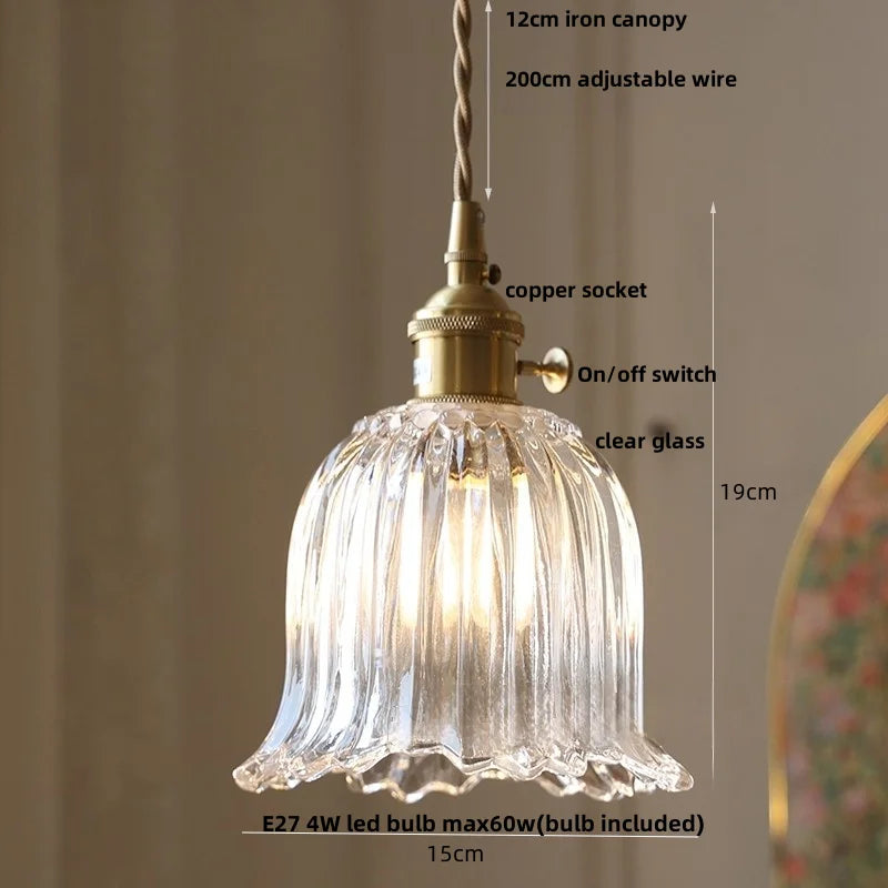 Helnys Glass LED Pendant Lamp Modern Minimalism Hanging Lights