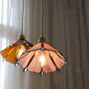 Helnys Glass Pendant Light Fixture Vintage Style LED Wire Adjustable Hanging Lamps