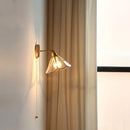 Helnys Wabi Sabi LED Wall Lamp Pull Chain Switch Clear Glass Modern Nordic Bathroom Light
