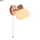 Helnys White Pumpkin LED Wall Sconce Light for Children's Bedroom & Decoration