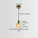 Helnys Copper Glass LED Pendant Lamp Industrial Vintage Hanging Lights