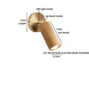 Helnys LED Wall Lights Walnut Ash Wood Gold Vintage Brass Living Room Bedroom Lamp