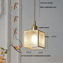Helnys Glass LED Pendant Light - Modern Copper Hanging Lamp - Nordic Style