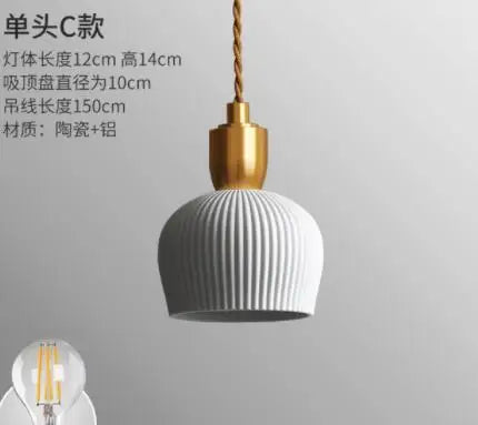 Helnys Blue Glass Pendant Lights - Bedroom Dinning Living Room Lighting Fixtures