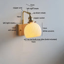 Helnys Ceramic Flower Design LED Wall Lamp for Bedroom and Bathroom