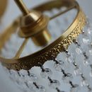 Helnys Luxury Crystal LED Wall Lamp Sconce Brass Modern Pull Chain Switch