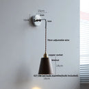 Helnys Walnut Ash LED Wall Lamp Sconce - Adjustable Japanese Style Stair Light Fixtures