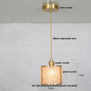 Helnys Luxury Crystal Glass Pendant Light Fixture for Kitchen Dining Bar - Colorful LED Lighting
