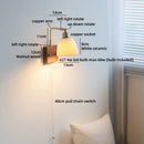 Helnys LED Ceramic Wall Light Fixture Modern Nordic Decor Bedside Lamp