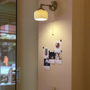 Helnys Copper LED Wall Lights with Pull Chain Switch - Modern Nordic Style