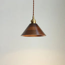 Nordic Walnut Wood LED Pendant Lamp by Helnys - Adjustable Hanging Light
