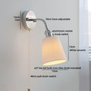 Helnys Ceramic LED Wall Light Luxury Indoor Living Room Balcony Decor Bedside Lamp