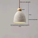 Helnys Modern LED Pendant Lamp Cement Wood Hanging Light