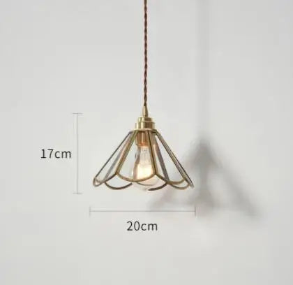 Helnys Blue Glass Pendant Lights for Bedroom Dinning Living Room
