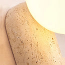 Helnys Yellow Travertine LED Wall Lamp Modern Stair Light for Home Decor