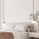 Helnys Yellow Travertine LED Pendant Light - Nordic Modern 3D Painting Shade