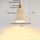 Helnys Wood Canopy LED Pendant Light Fixture Nordic Modern Hang Lamp