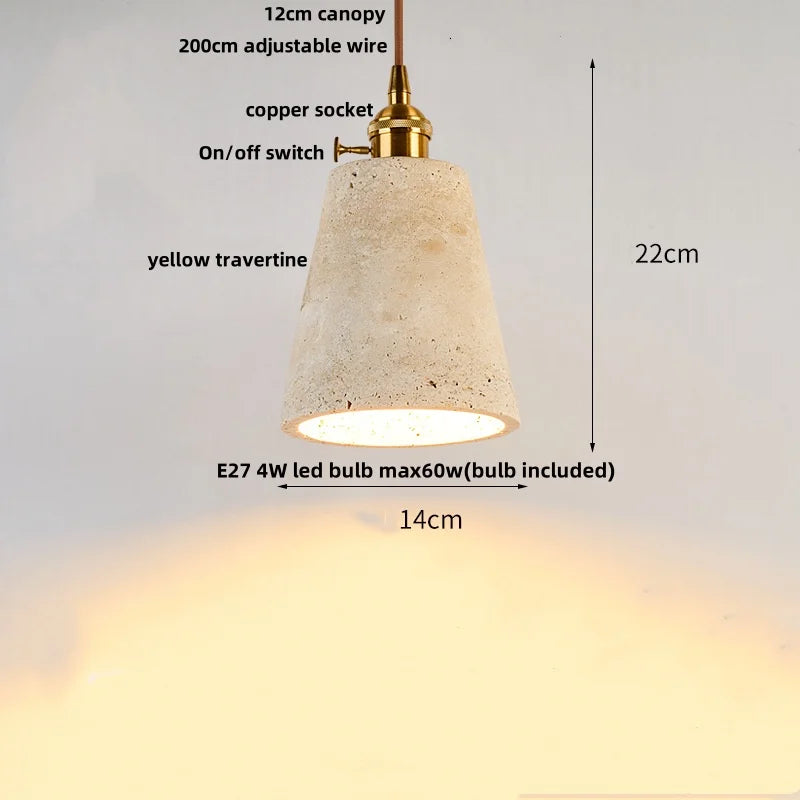 Helnys Wood Canopy LED Pendant Light Fixture Nordic Modern Hang Lamp