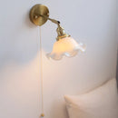 Helnys LED Wall Lights Pull Chain Switch Bedroom Bedside Lamp