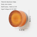 Helnys Amber Glass LED Wall Sconce Nordic Modern Wandlamp Applique