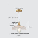 Helnys Green Glass LED Pendant Lights Modern Nordic Kitchen Hanging Lamp