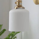 Helnys Ceramic Knob Switch LED Wall Lights for Bedroom Hallway Porch Mirror