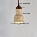 Helnys Yellow Travertine LED Pendant Lights Modern Nordic Hanging Lamp