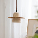 Helnys LED Pendant Light Fixture with Natural Yellow Travertine Materials