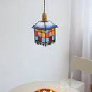 Helnys Colorful Glass LED Pendant Light - Japan Style Hanging Lights Fixtures