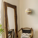 Helnys Wabi Sabi LED Wall Sconce Yellow Travertine Nordic Modern Ambient Mirror Light