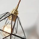 Helnys Nordic Glass Pendant Chandelier - Modern LED Hanging Lamp for Living Room & Bedroom