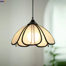 Helnys Musa Hemp LED Pendant Light: Japanese Style Flower Lampshade for Home Decor