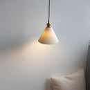 Helnys White Ceramic LED Pendant Lights Modern Nordic Hanging Lamp