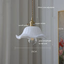 Helnys Clear Glass Copper LED Pendant Light - Nordic Modern Hanging Lamp