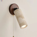 Helnys Yellow Travertine LED Wall Lamp Rotate Stair Light Fixture Lampara