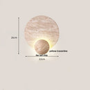 Helnys Glass Ball Wood Wall Lights with LED Rotation for Living Room