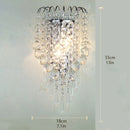 Helnys Modern LED Crystal Wall Light Sconce - Stainless Steel Home Lighting