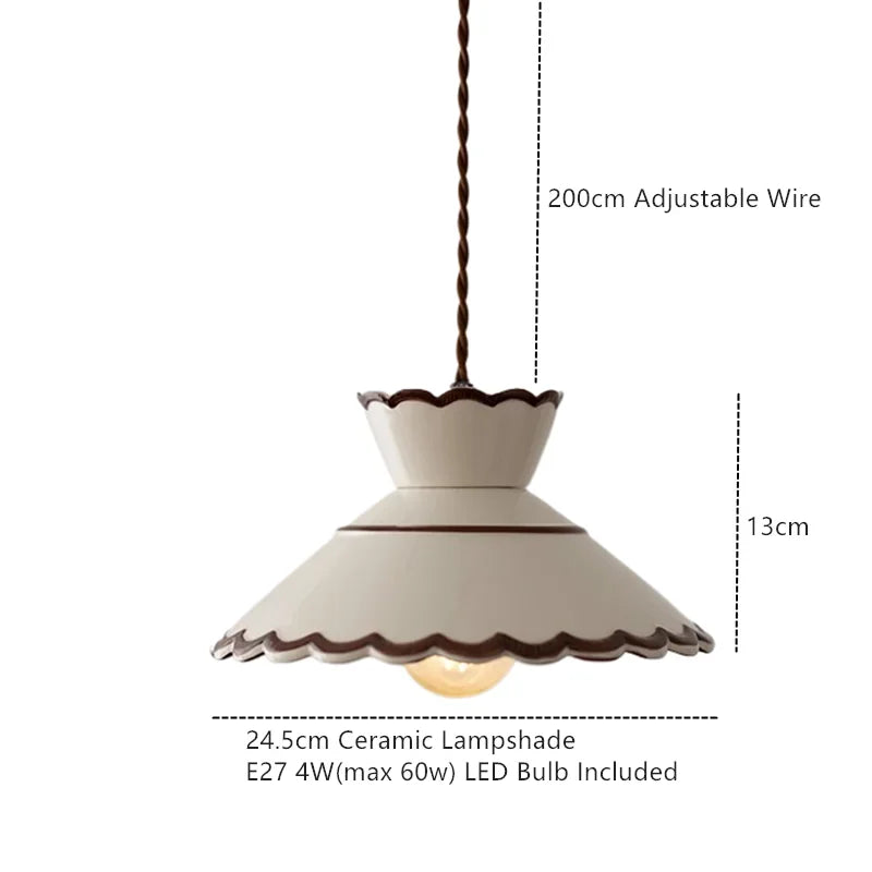 Helnys Ceramic Pendant Lamp LED Hanglamp For Home Decor Dinning Living Room E27