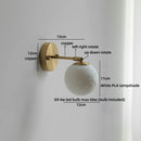 Helyn's Nordic Swing Arm LED Wall Lamp - Modern Copper Bedside Light