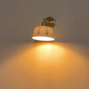 Helnys Ceramic LED Wall Lamp with Pull Chain Switch - Up Down Rotate Copper Mirror Light