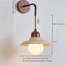 Helnys LED Wall Lamp in Walnut Yellow Travertine for Stair Living Room Lighting