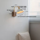 Helnys Rotatable LED Wall Light with Pull Chain Switch - Nordic Modern Design