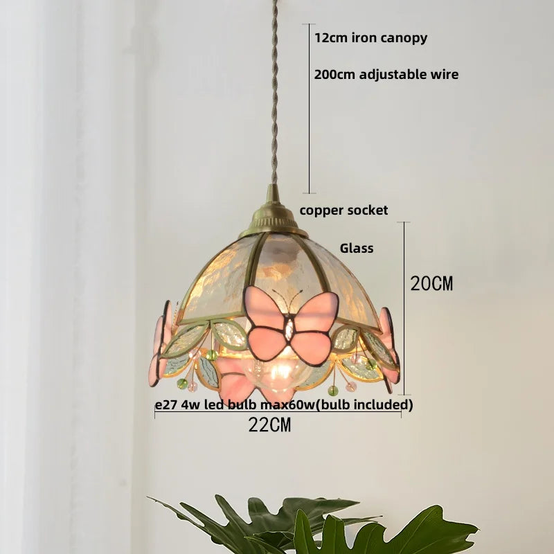 Helnys Luxury Glass Flower LED Pendant Lights - Modern Nordic Style