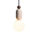 Helnys White Glass LED Pendant Lights Modern Nordic Hanging Lamp