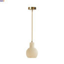 Helnys White Marble LED Pendant Light for Bathroom and Hotel Room