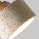 Helnys Yellow Stone Wood LED Ceiling Lamp Modern Nordic Living Room Fixtures