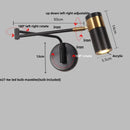 Helnys Rotatable LED Wall Sconce Swing Arm Stair Light Fixture for Home Décor