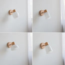 Helnys White Glass LED Wall Sconce Modern Home Decor Stair Light