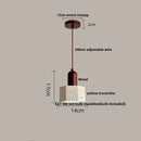 Helnys Wabi Sabi LED Pendant Lamp Wood Travertine Adjustable Hanging Lights